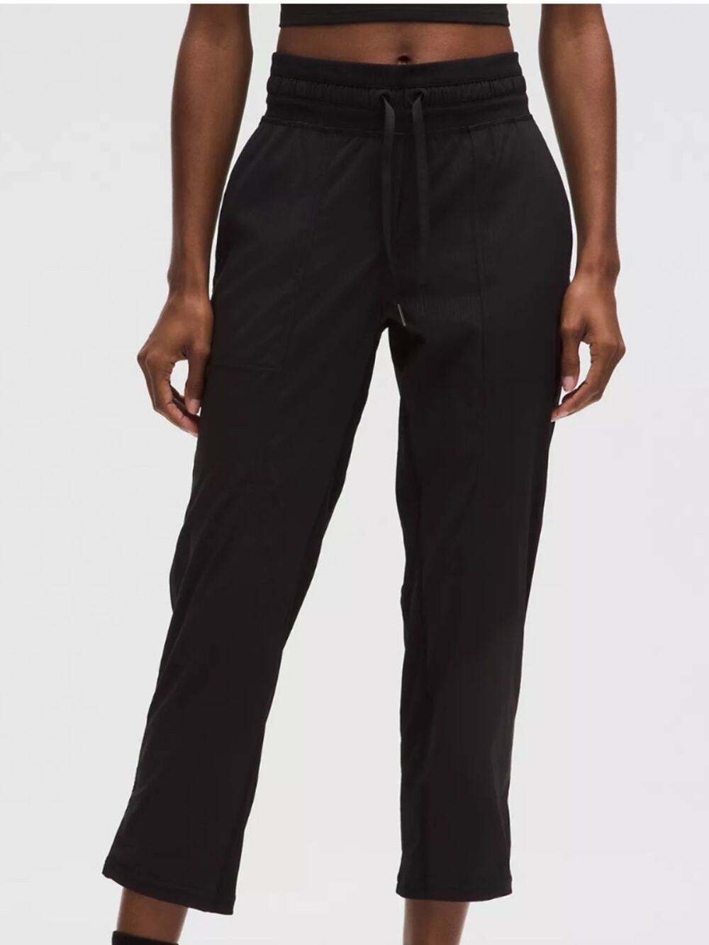 Lululemon Dance Studio Mid-Rise Cropped Pant, Black, Size 8